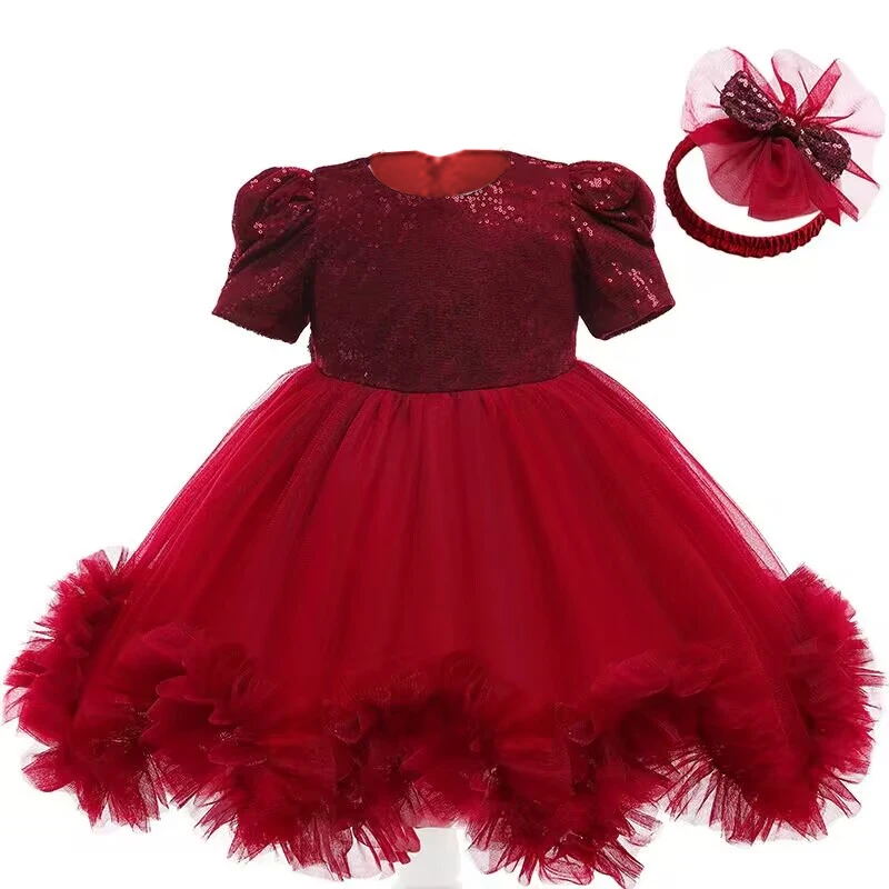 Baby Xmas Clothing - Robe de princesse en dentelle et
