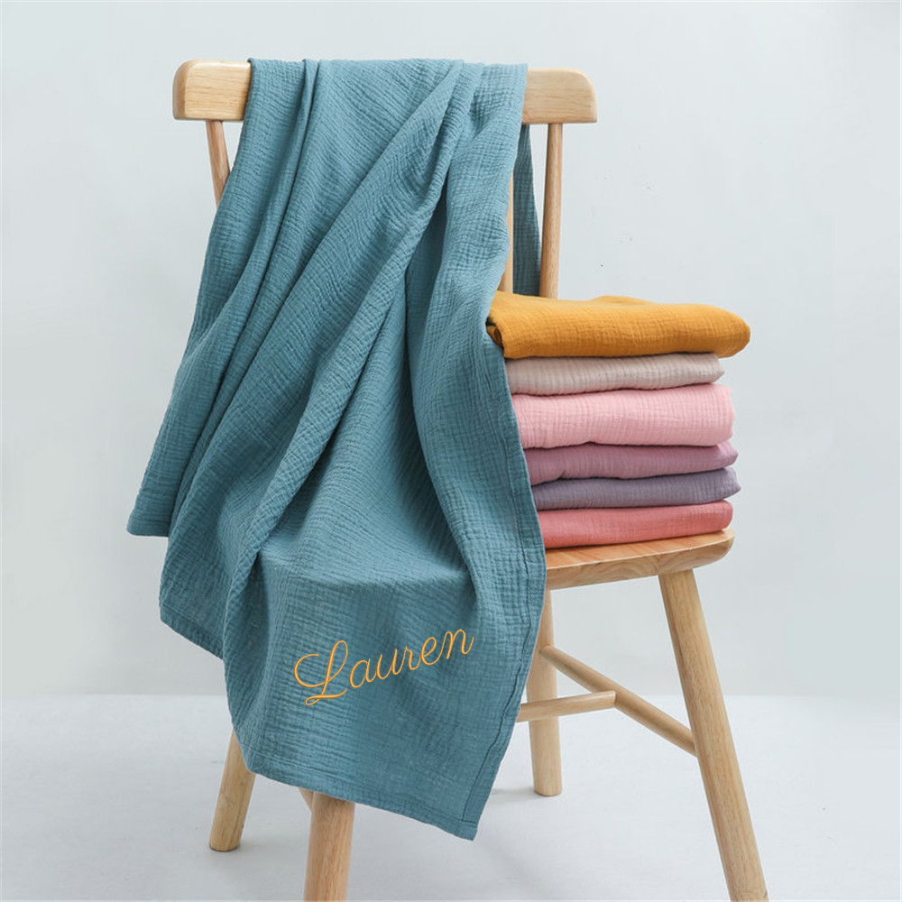 Muslin Swaddle Wrap - Couverture d'emmaillotage en mousseline de coton