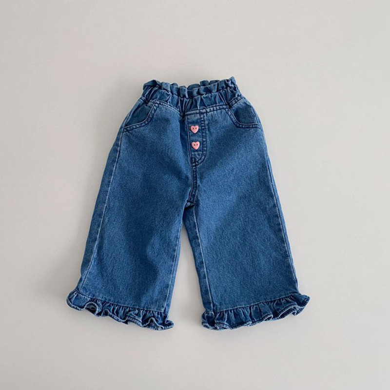 Baby Clothing Wash - Jean en Denim à Volants pour