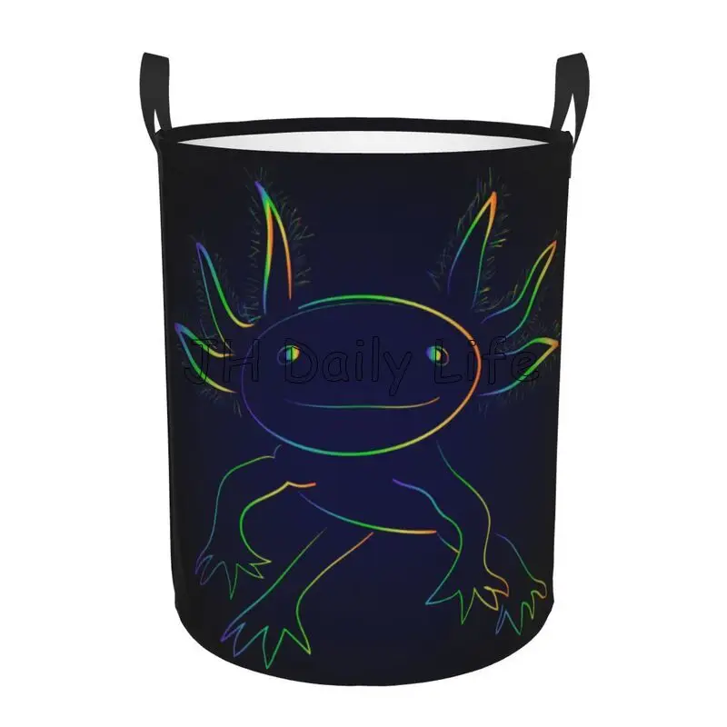 Baby Clothing Basket - Rainbow Axolotl panier à linge pliable