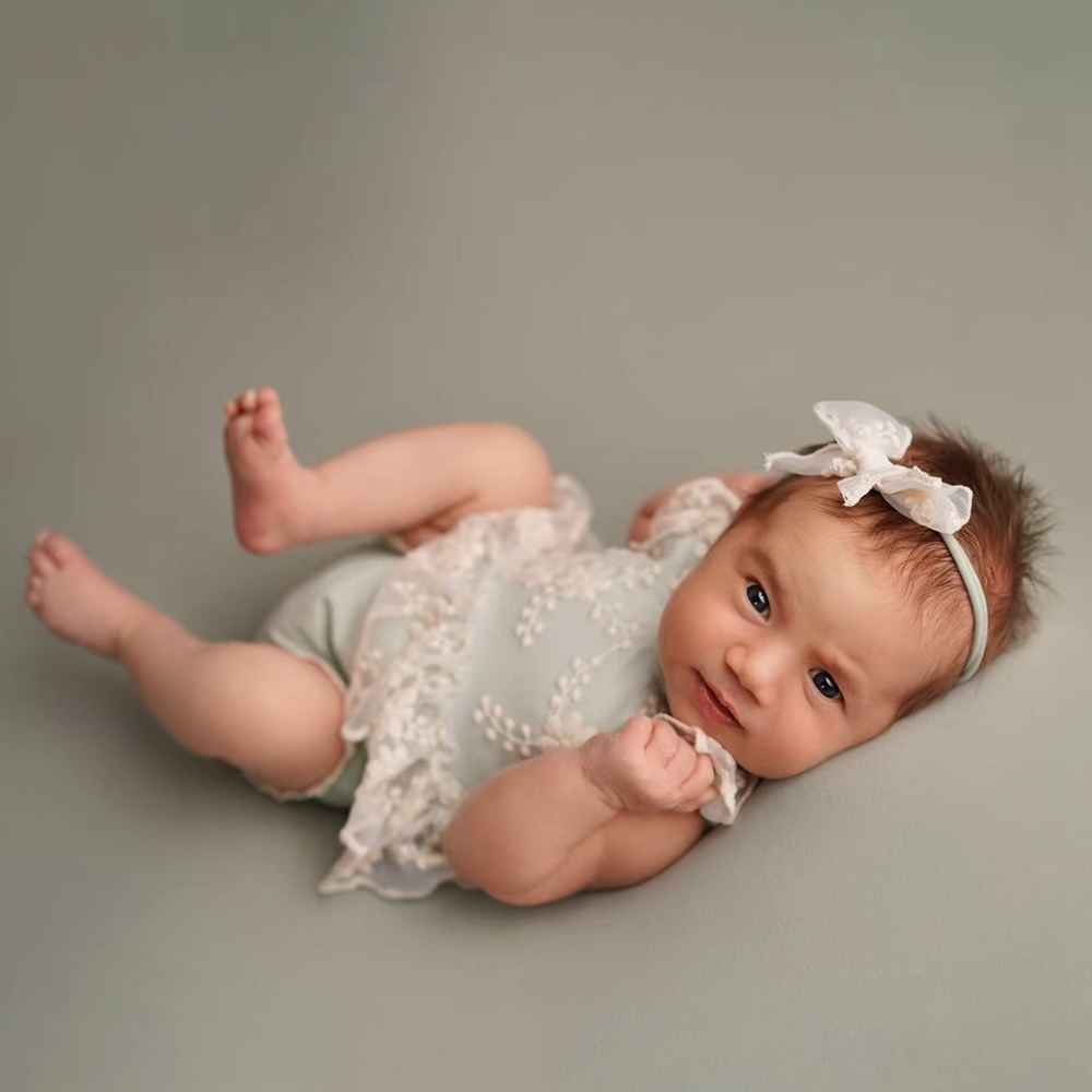 Baby Clothing Next - Combinaison à volants en dentelle vert