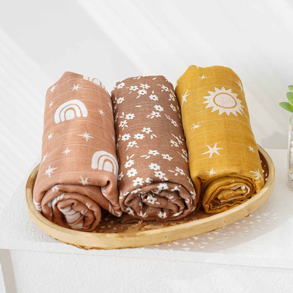 3 pièces/ensemble couverture d - Muslin Swaddle Wrap avis et prix