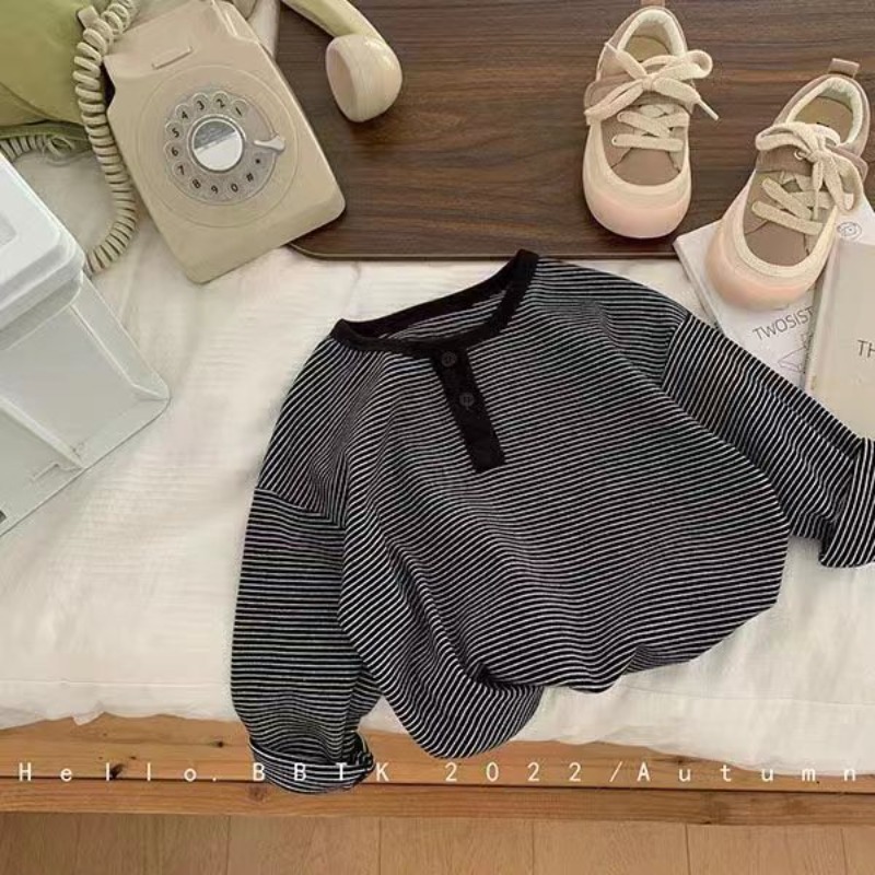 T-shirt rayé coréen à manches  - Baby Girl Clothing Zara avis et prix