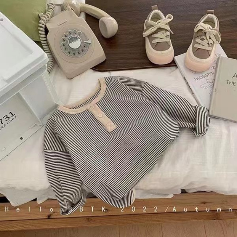 T-shirt rayé coréen à manches  - Baby Girl Clothing Zara avis et prix