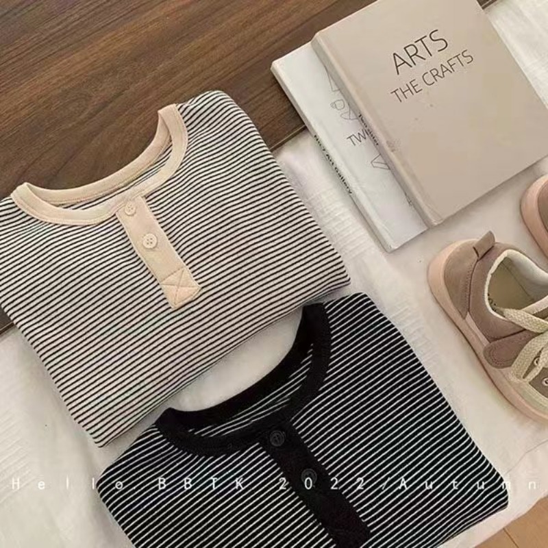 T-shirt rayé coréen à manches  - Baby Girl Clothing Zara avis et prix