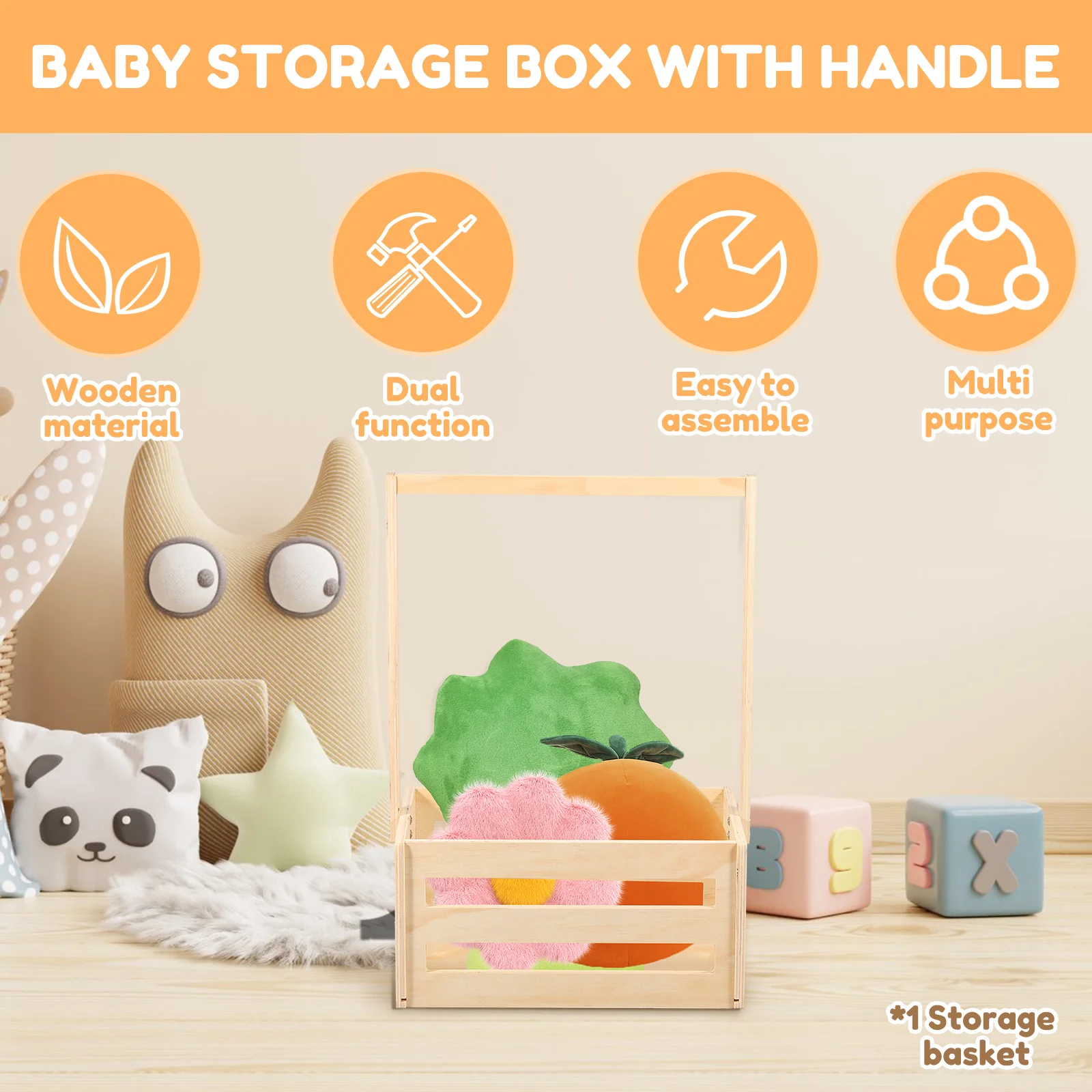 Panier de rangement en bois po - Baby Clothing Basket avis et prix