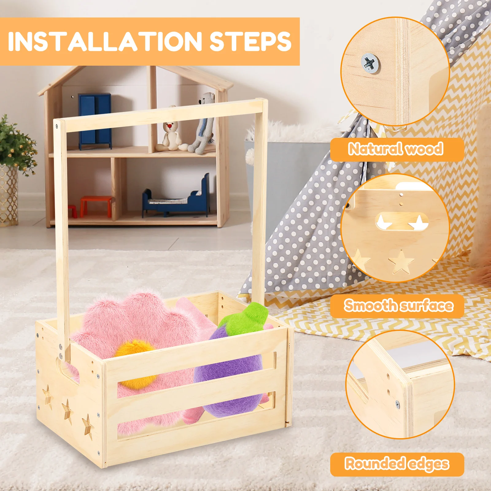Panier de rangement en bois po - Baby Clothing Basket avis et prix