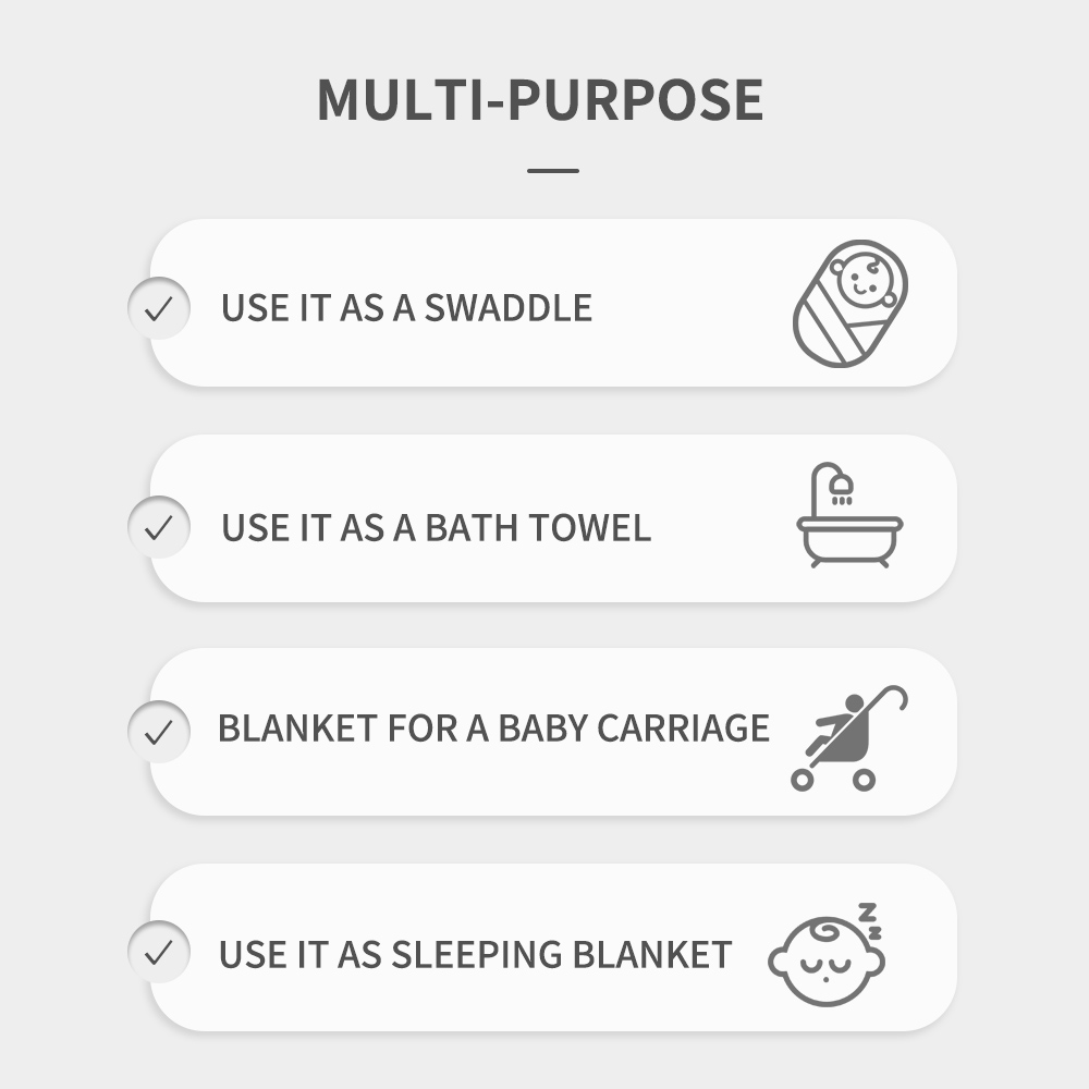 Happyflute 120x110 cm mousseli - Muslin Swaddle Wrap avis et prix