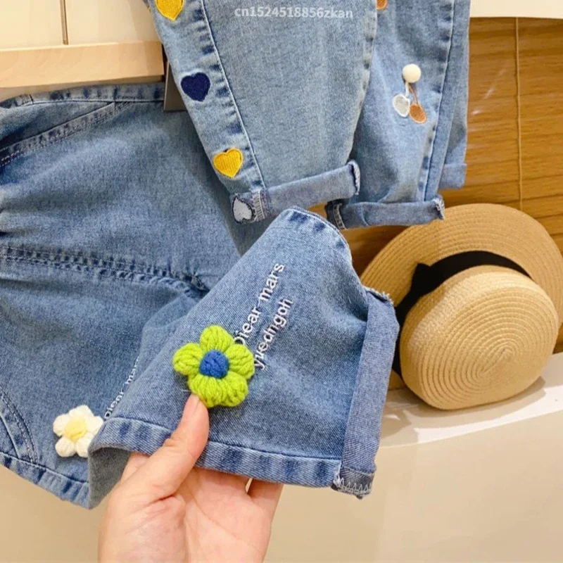 Jeans brodés à fleurs pour fil - Baby Girl Clothing Zara avis et prix