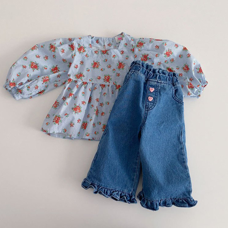 Jean en Denim à Volants pour B - Baby Clothing Wash avis et prix