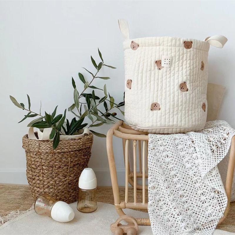 Sac à couches brodé ours migno - Baby Clothing Basket avis et prix