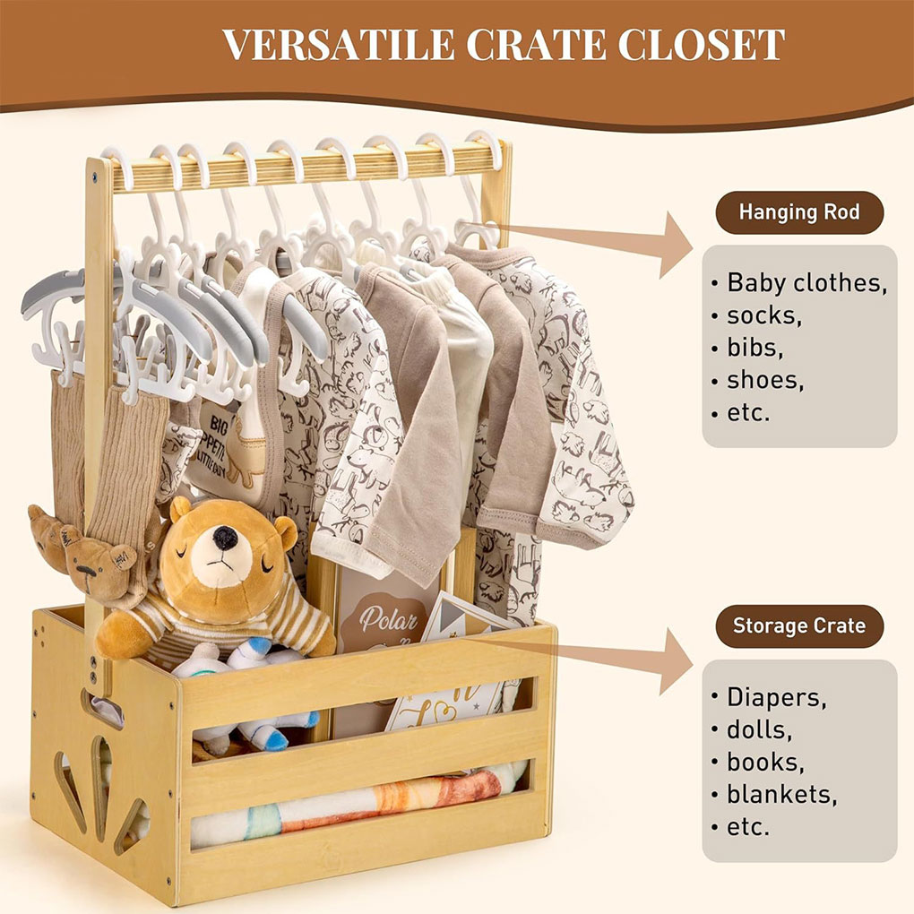 Grand mir de Rangement en Bois - Baby Clothing Basket avis et prix